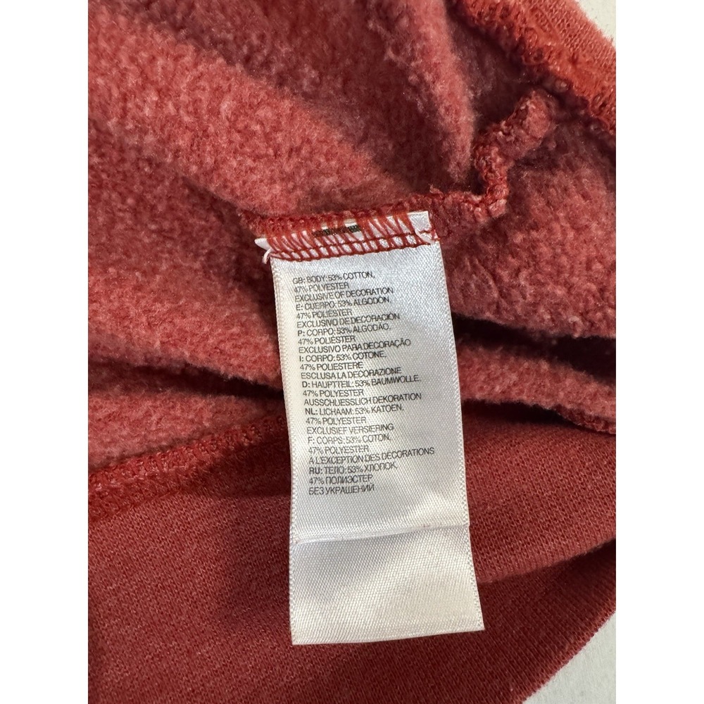 The North Face brick Red half dome Pullover cotton poly Hoodie - Picture 5 of 6